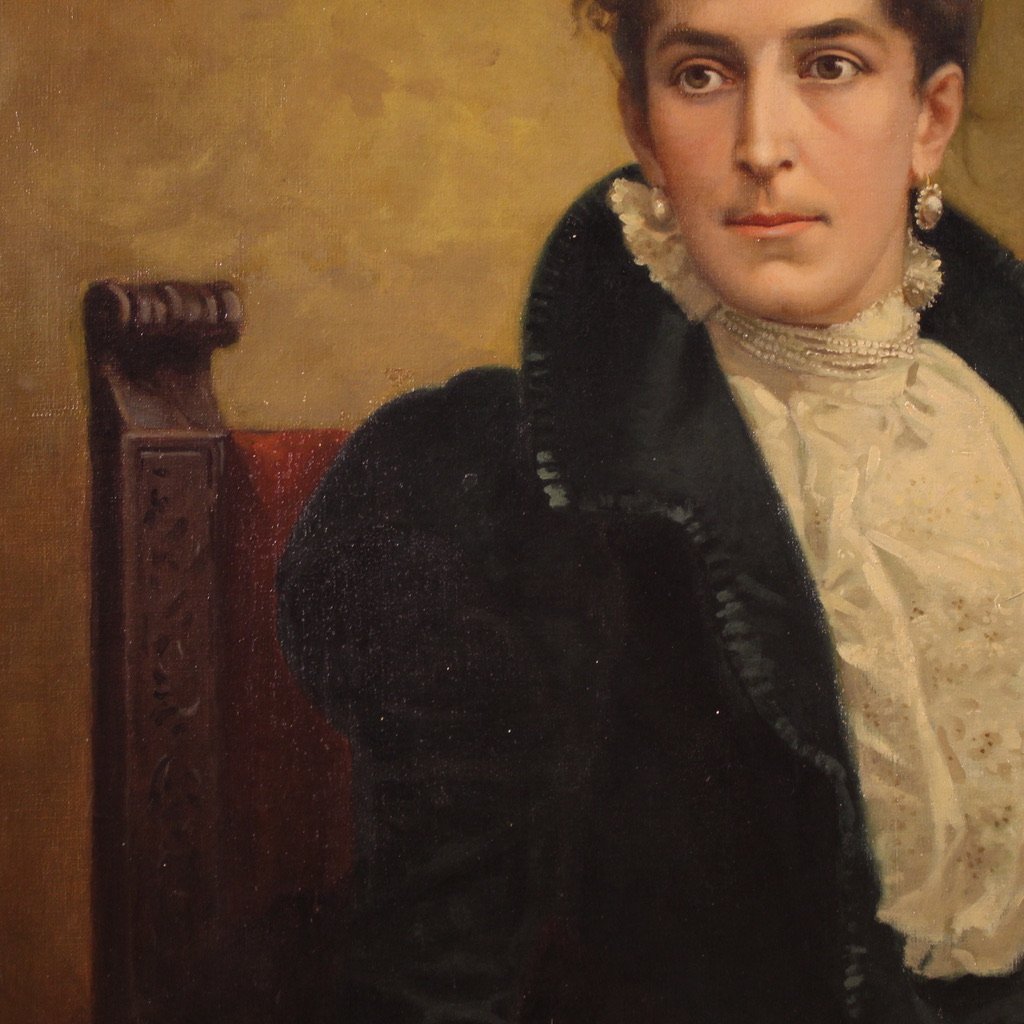 Grande ritratto firmato Luigi Sorio e datato 1898-photo-6