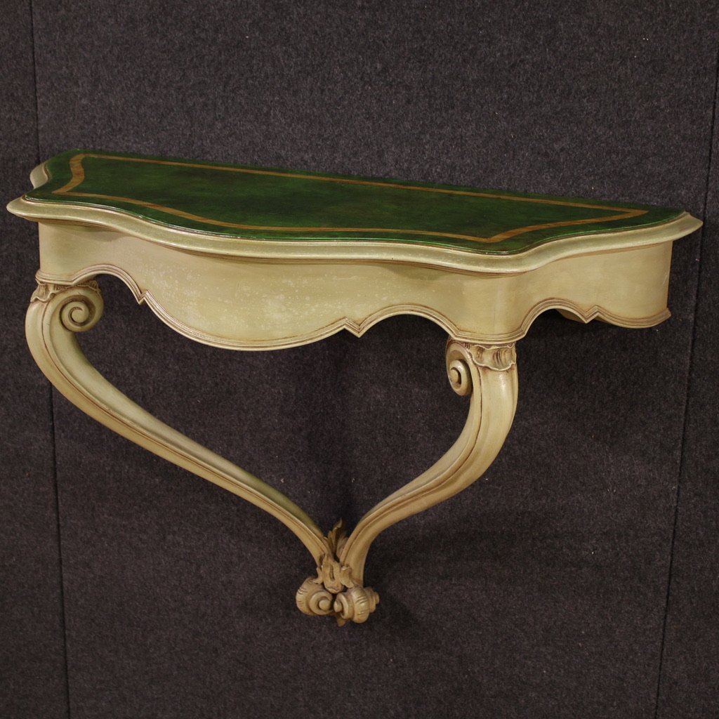 Console italiana laccata e dipinta-photo-1
