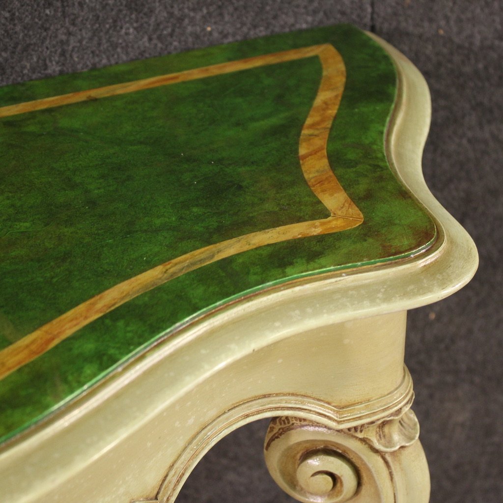 Console italiana laccata e dipinta-photo-2