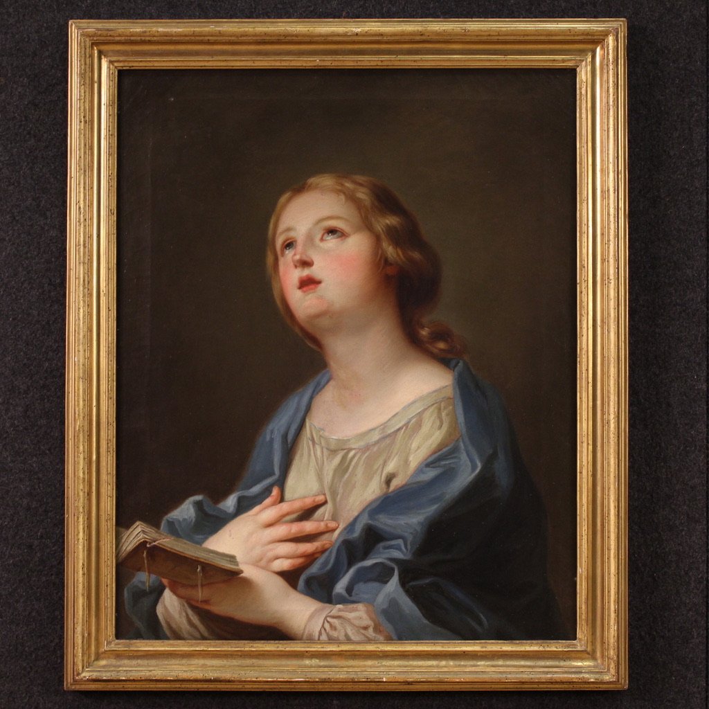 Dipinto italiano del XIX secolo, Madonna orante-photo-2