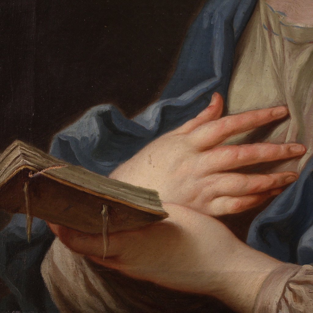 Dipinto italiano del XIX secolo, Madonna orante-photo-3