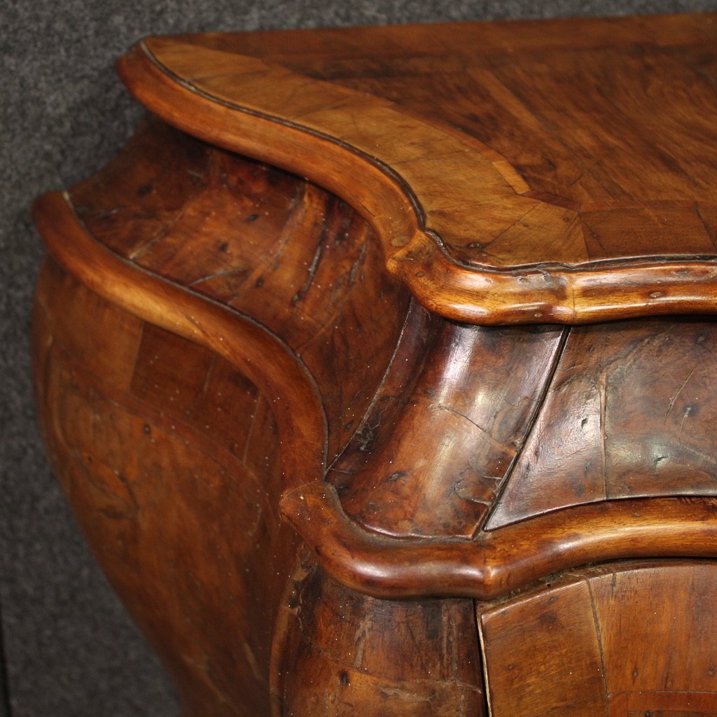 Comò veneto in legno del XX secolo-photo-7