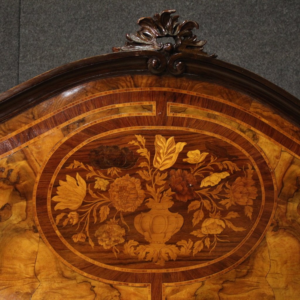Letto matrimoniale lombardo in stile Luigi XV del XX secolo-photo-1