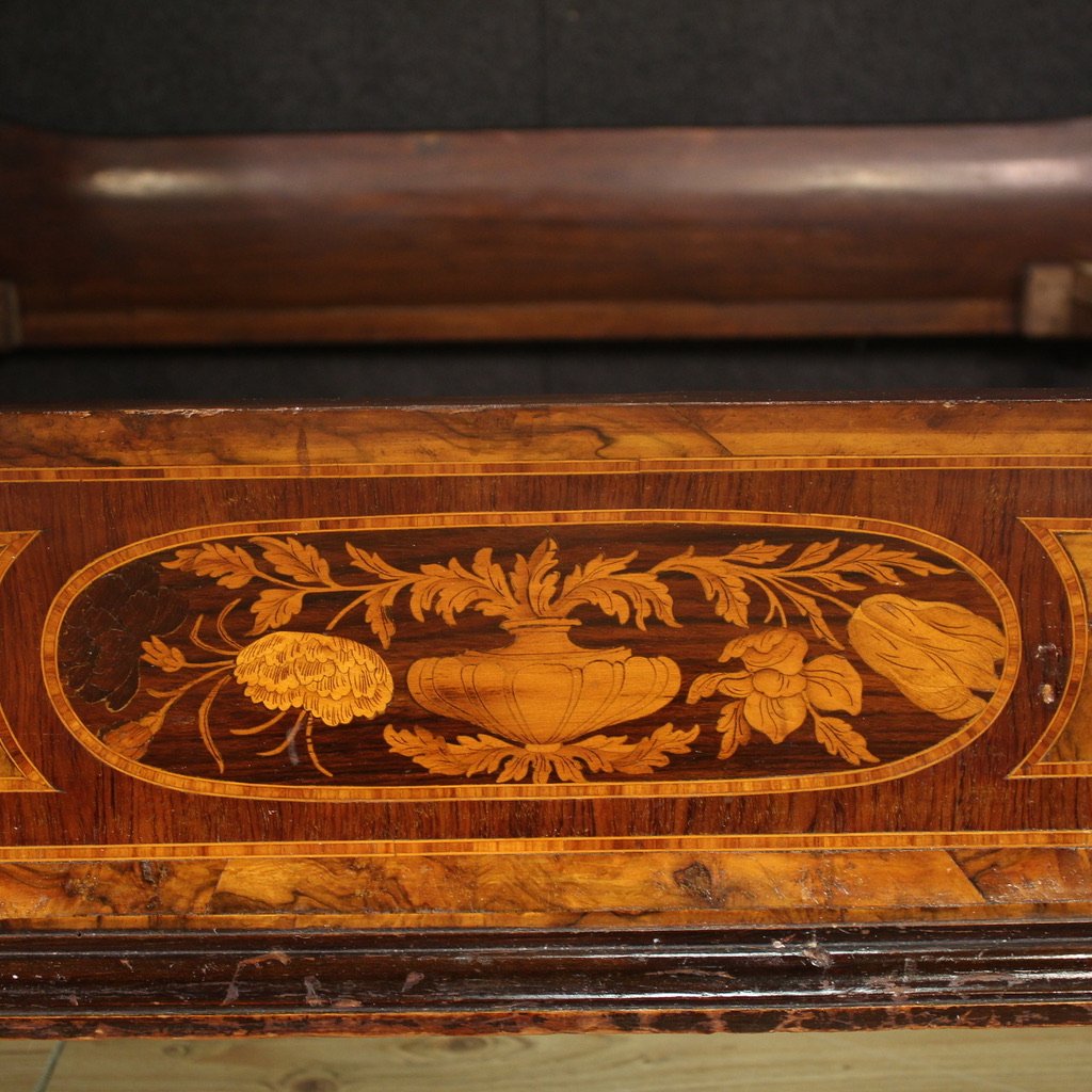 Letto matrimoniale lombardo in stile Luigi XV del XX secolo-photo-4