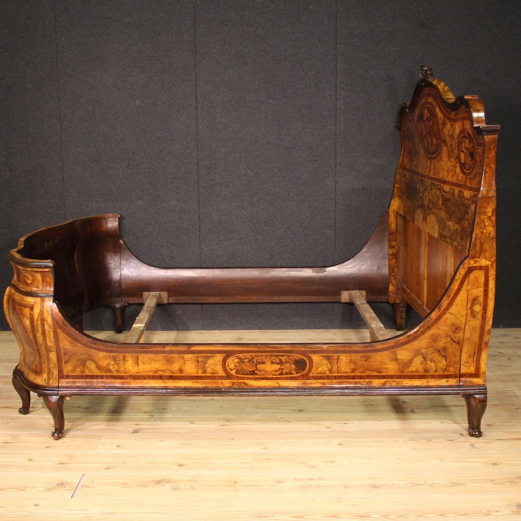 Letto matrimoniale lombardo in stile Luigi XV del XX secolo-photo-7
