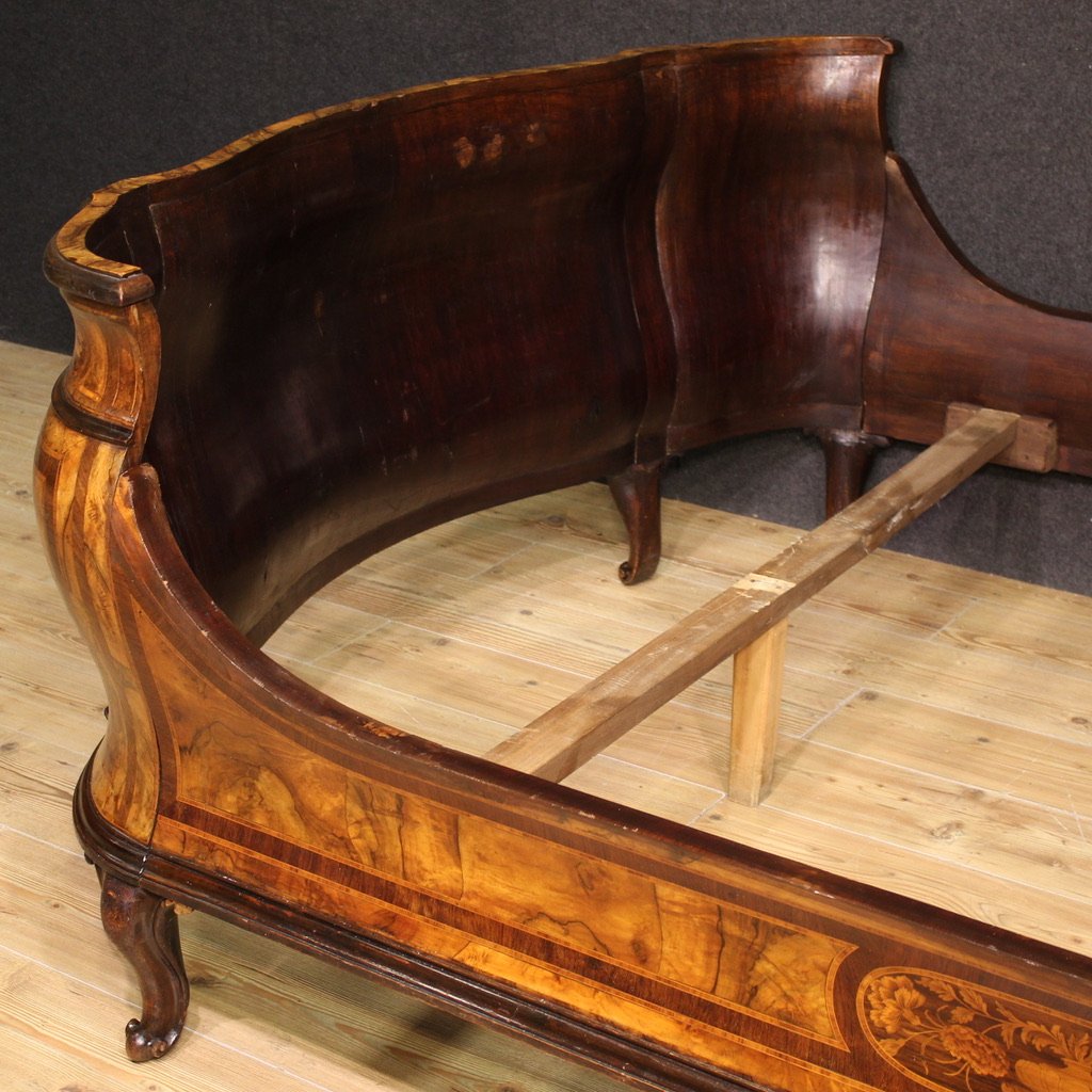 Letto matrimoniale lombardo in stile Luigi XV del XX secolo-photo-8