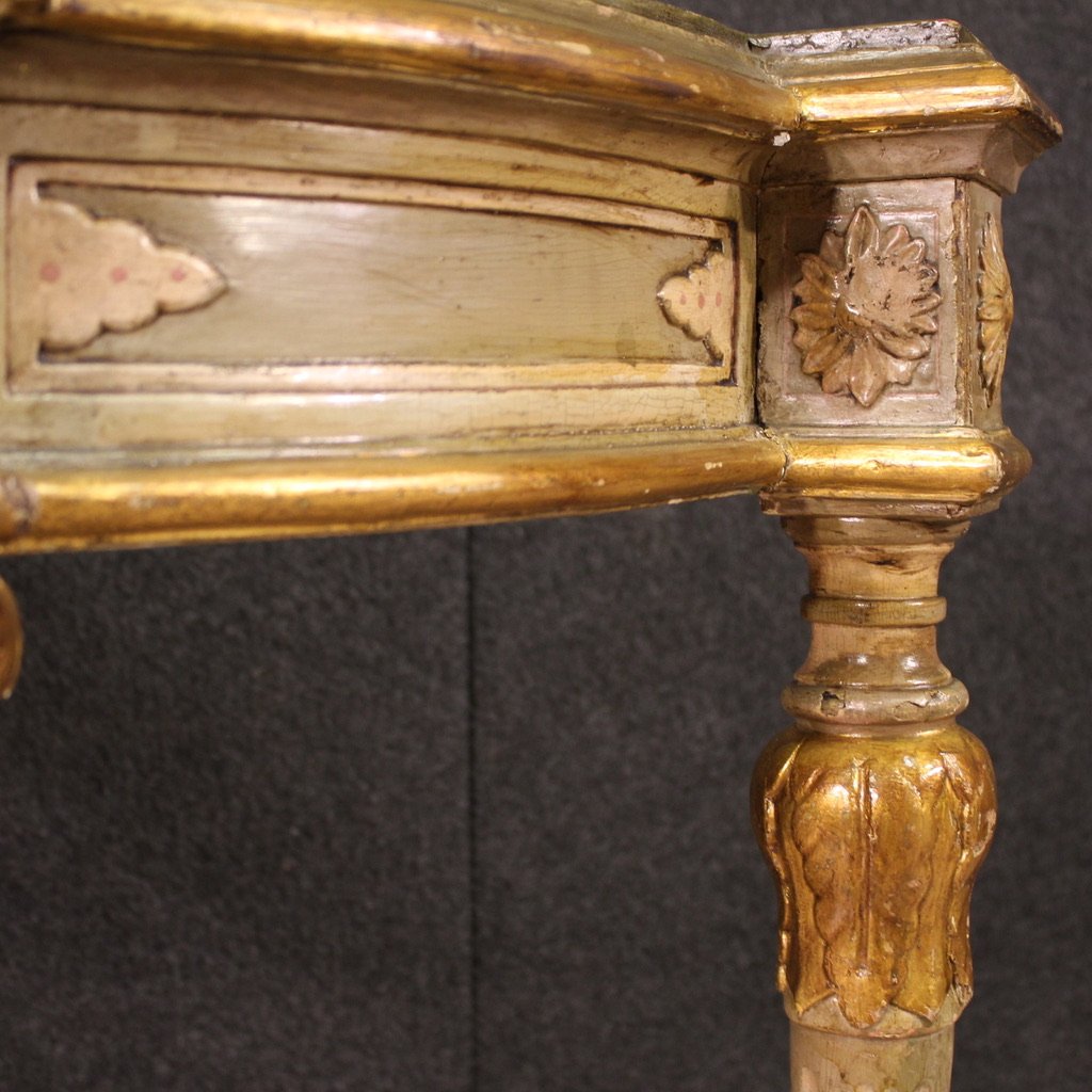 Angoliera italiana laccata in stile Luigi XVI del XX secolo-photo-6
