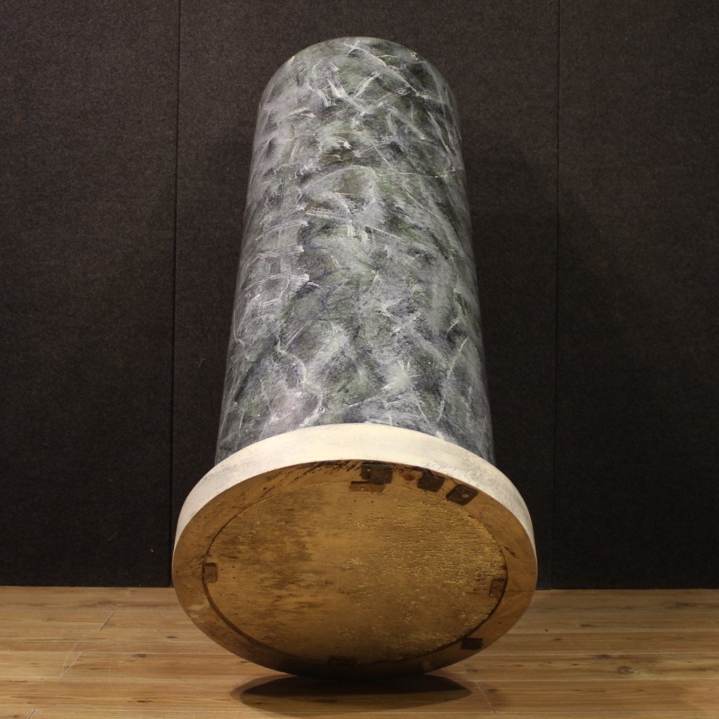 Colonna italiana laccata e dipinta del XX secolo-photo-8