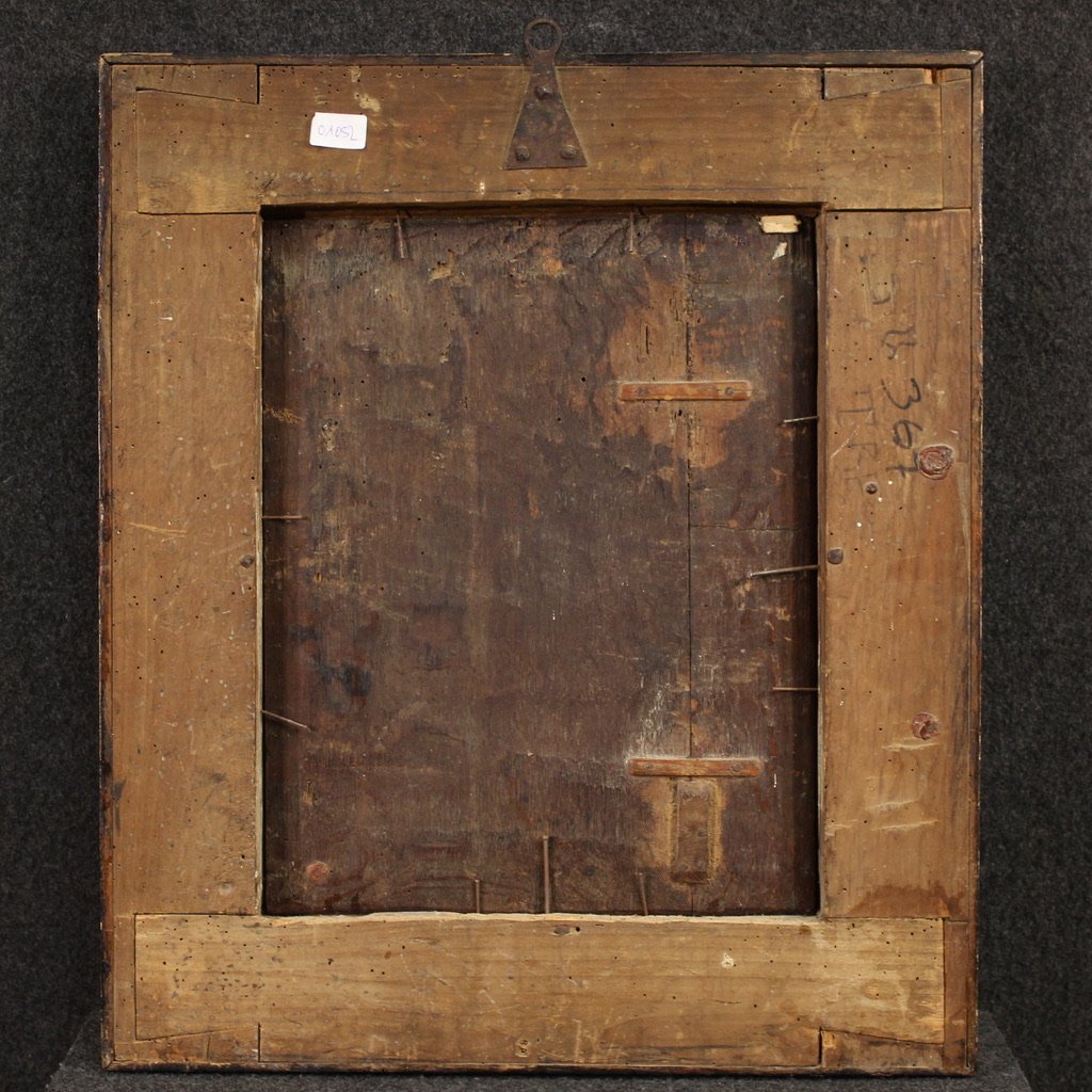 Dipinto su tavola del XVI secolo, Madonna col bambino-photo-4