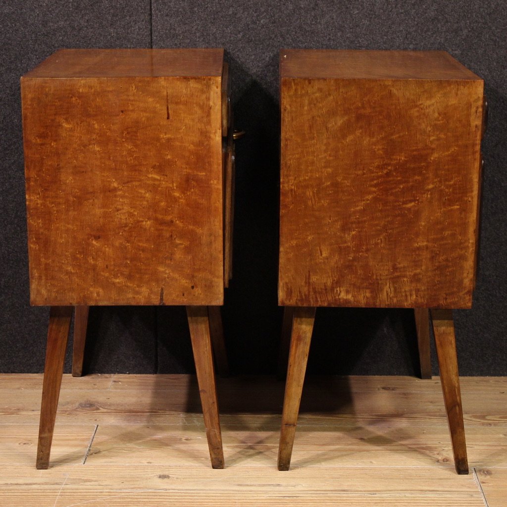 Coppia comodini italiani di design degli anni 70-photo-5