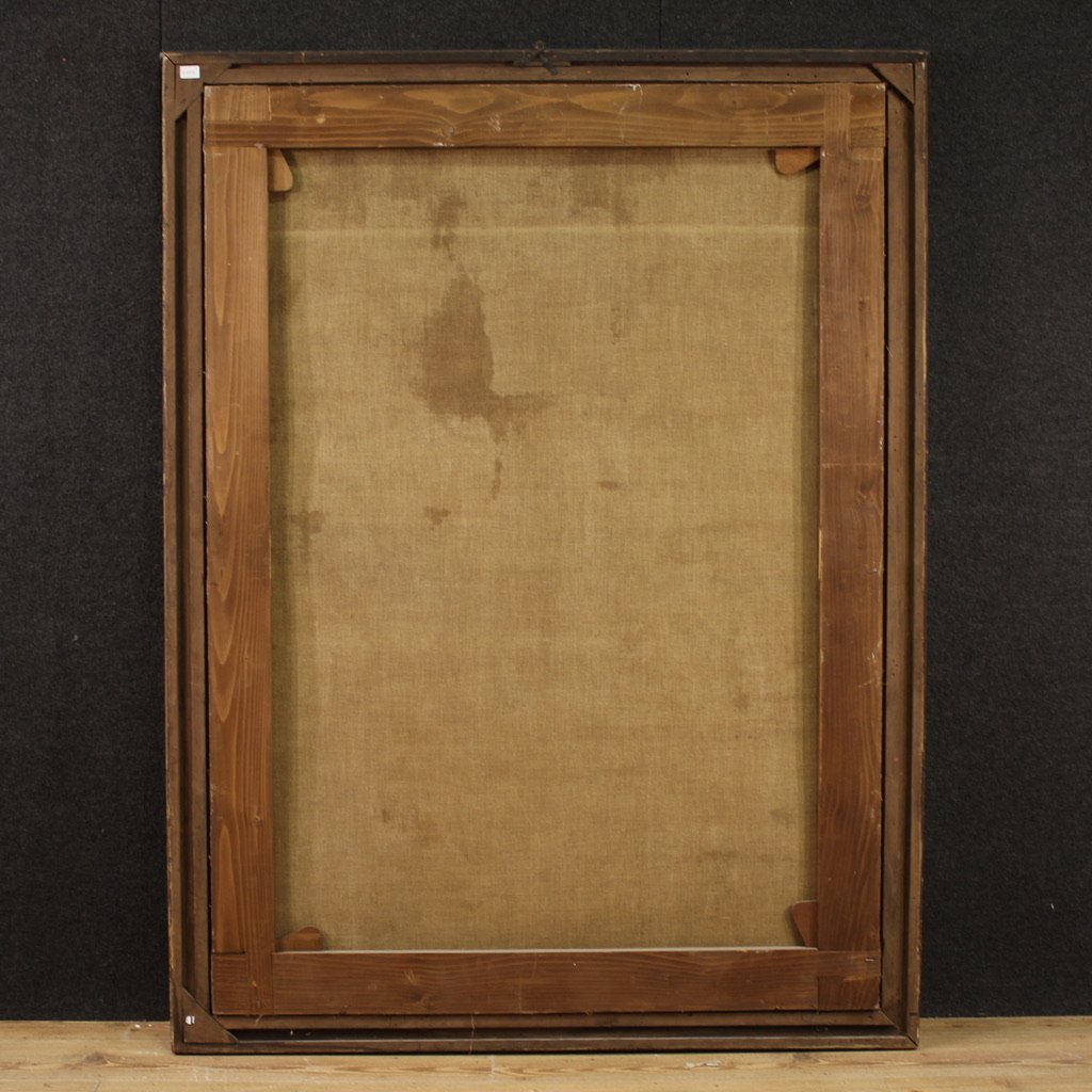 Grande dipinto del XVIII secolo, ritratto di giovane principessa-photo-6