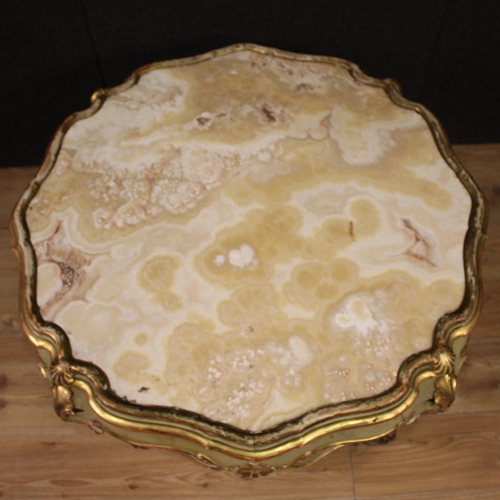 Tavolino veneziano laccato in stile Luigi XV del XX secolo-photo-6