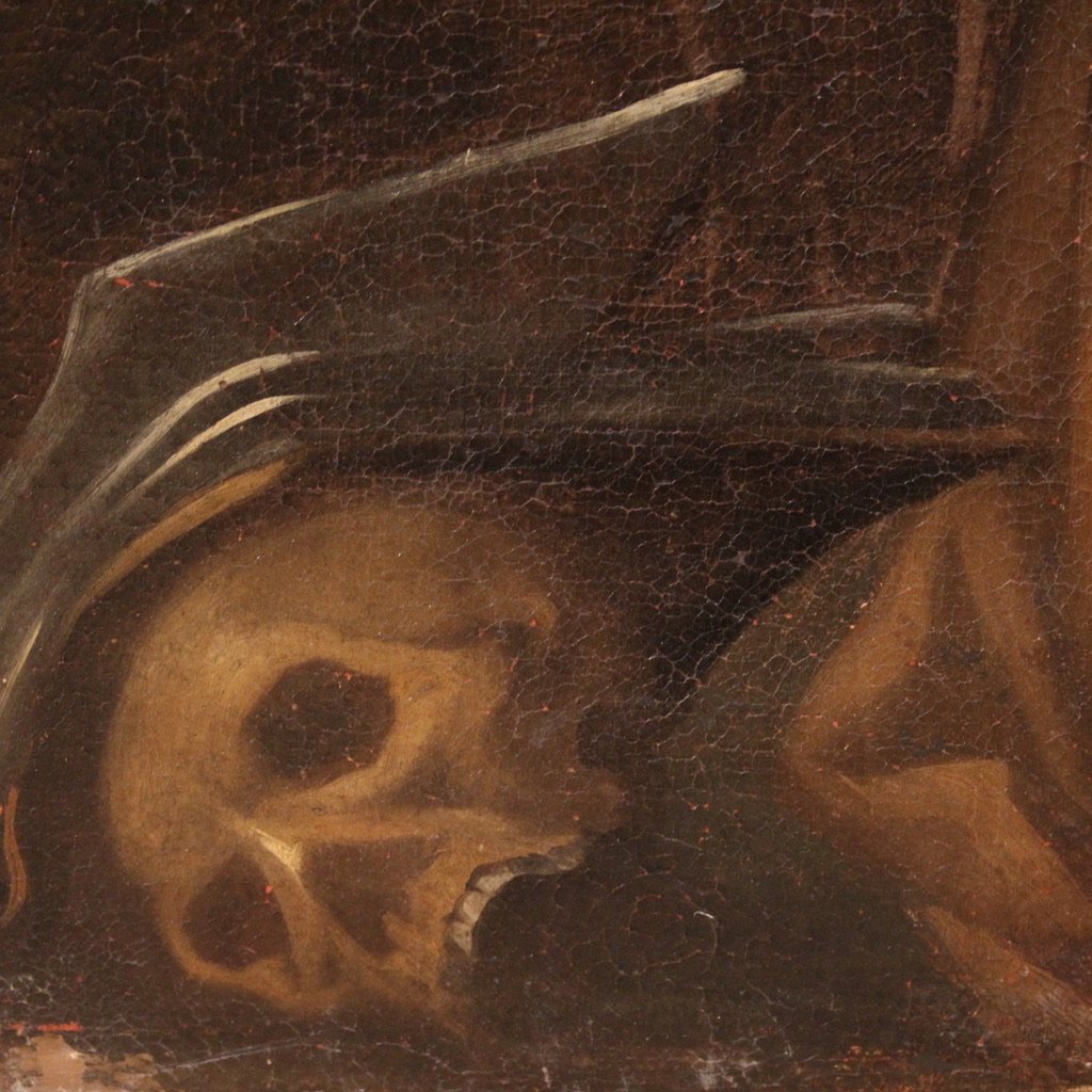 Dipinto religioso del XVII secolo, San Francesco d'Assisi-photo-8