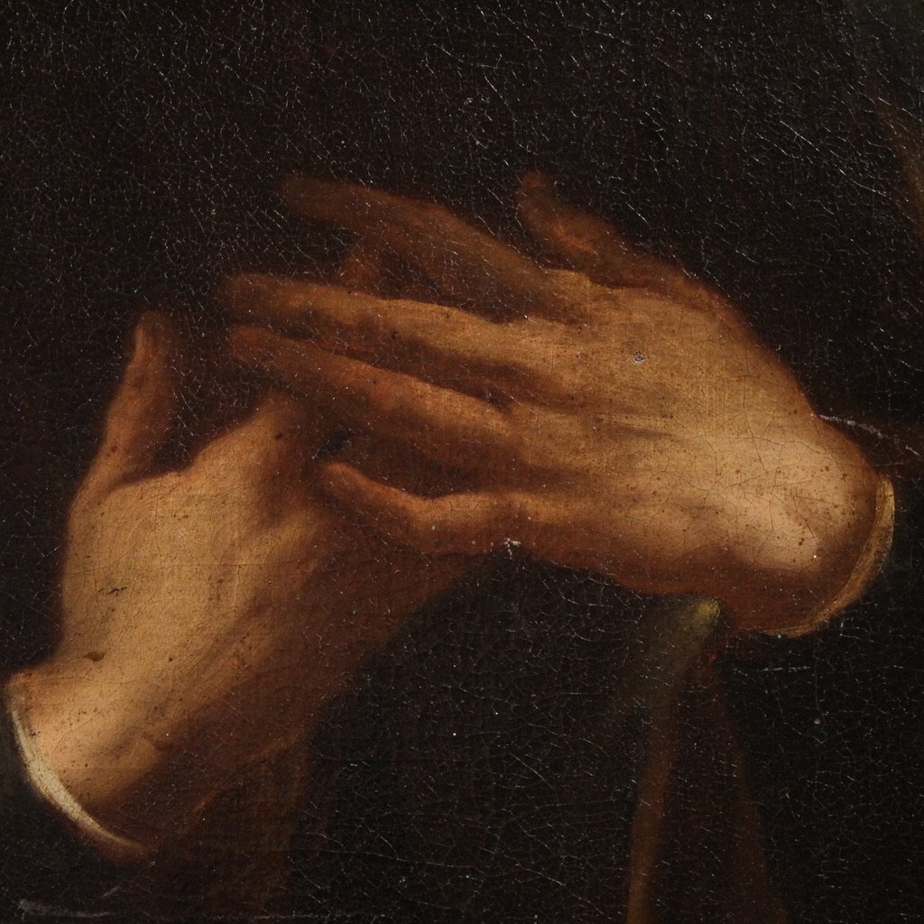 Grande dipinto religioso del XVII secolo, San Rocco-photo-6
