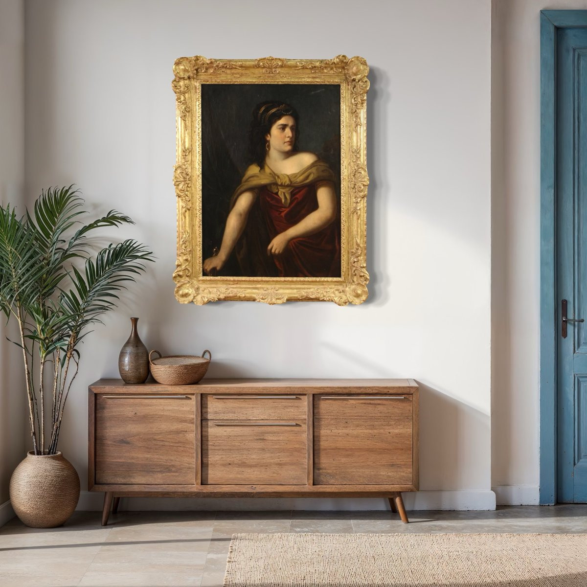 Quadro mitologico firmato J. Hickel e datato 1770, Medea-photo-2