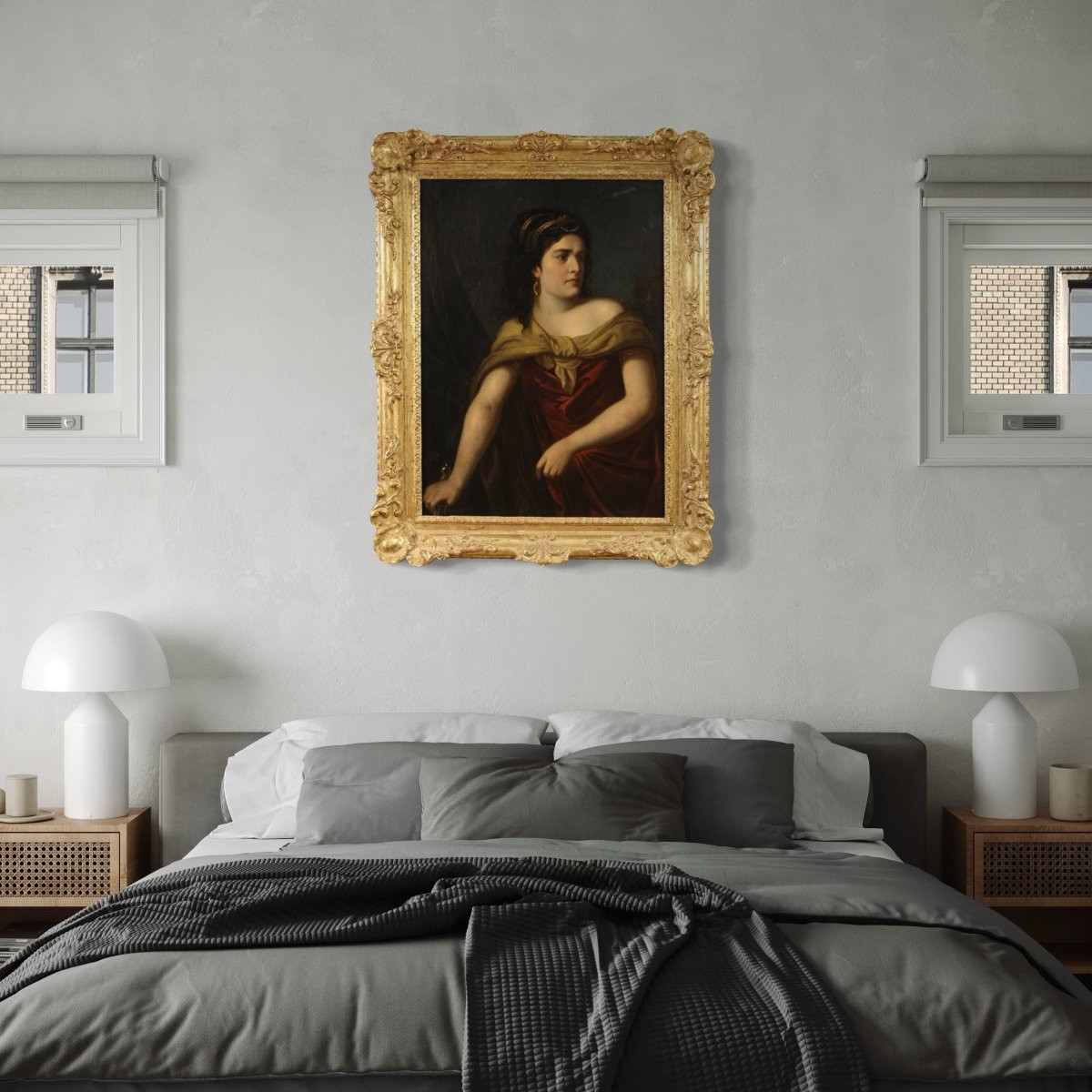 Quadro mitologico firmato J. Hickel e datato 1770, Medea-photo-1