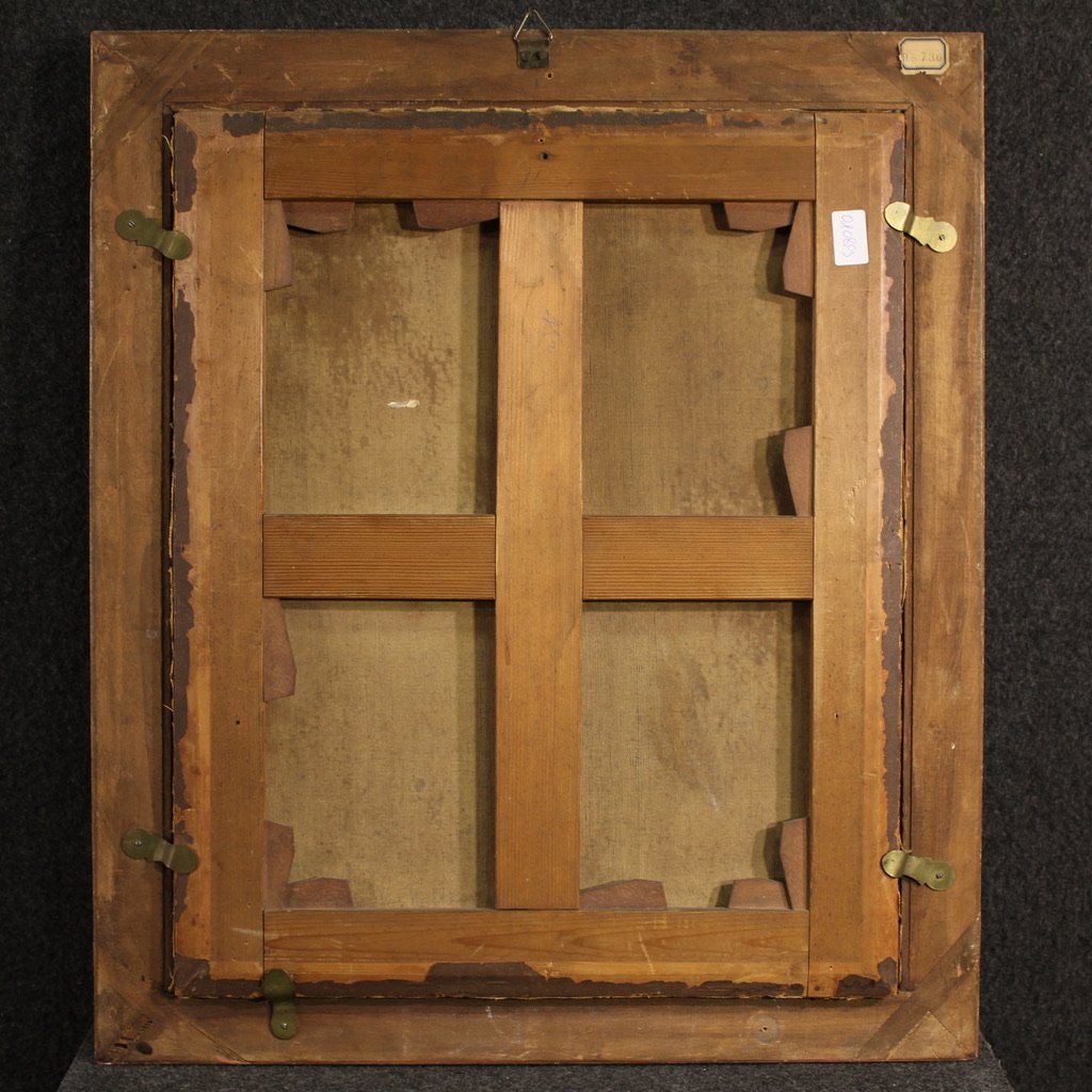 Quadro italiano del XVIII secolo, ritratto di giovane dama-photo-2