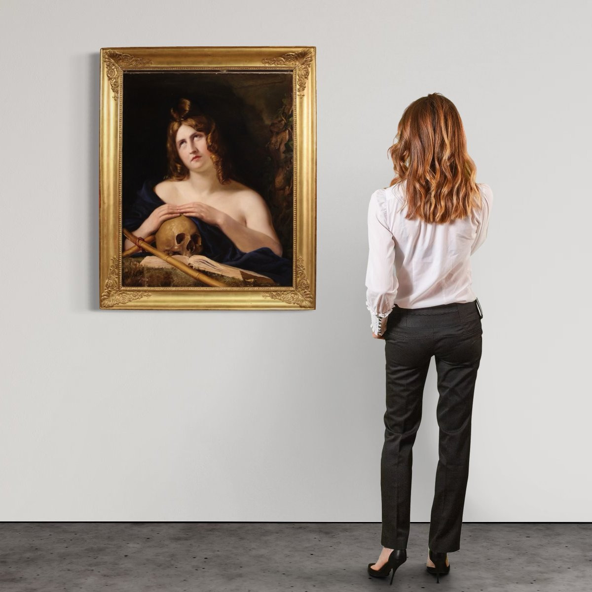 Grande quadro del XIX secolo, Maria Maddalena-photo-3