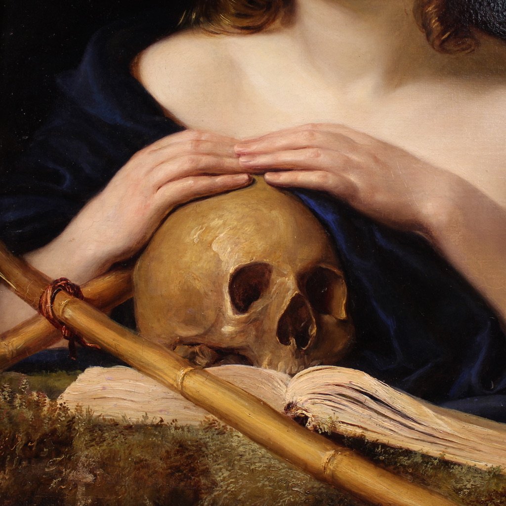 Grande quadro del XIX secolo, Maria Maddalena-photo-4