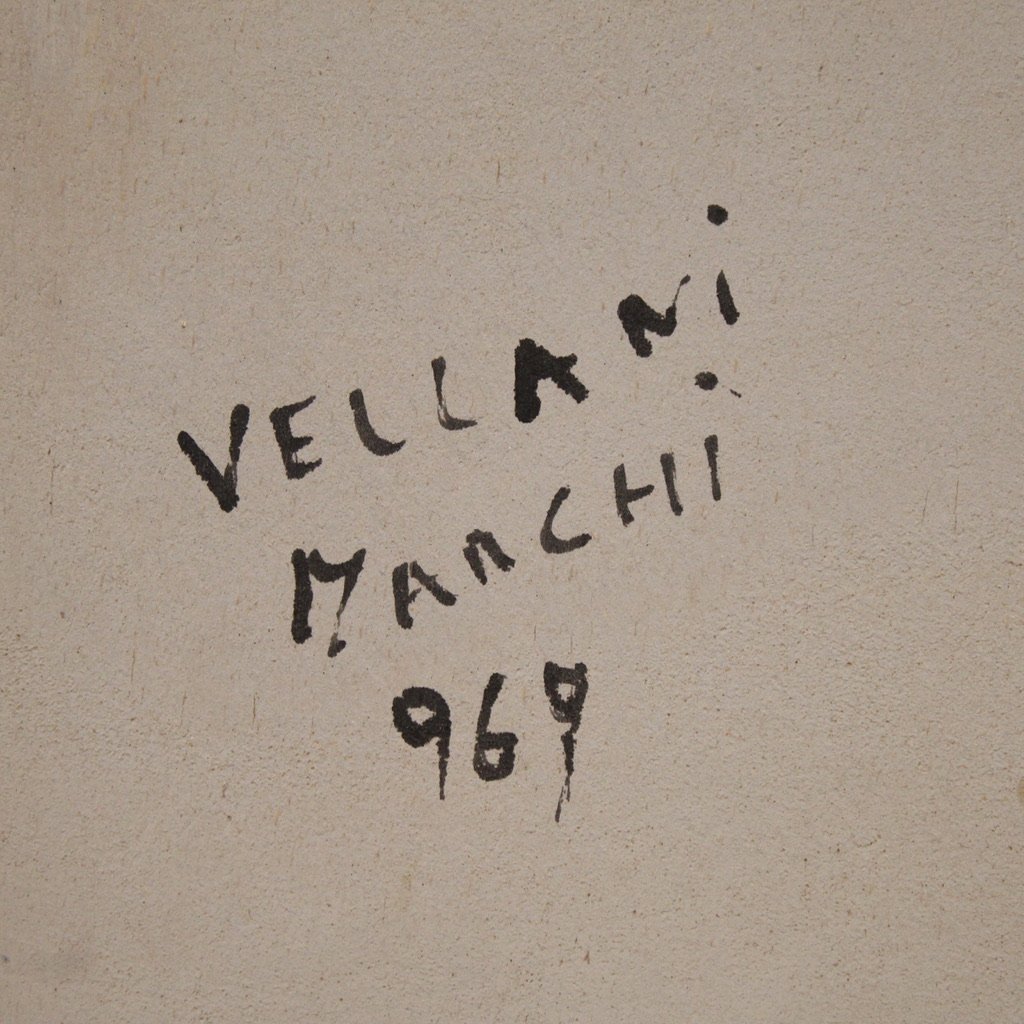 Dipinto italiano nudo firmato Mario Vellani Marchi datato 1969-photo-4