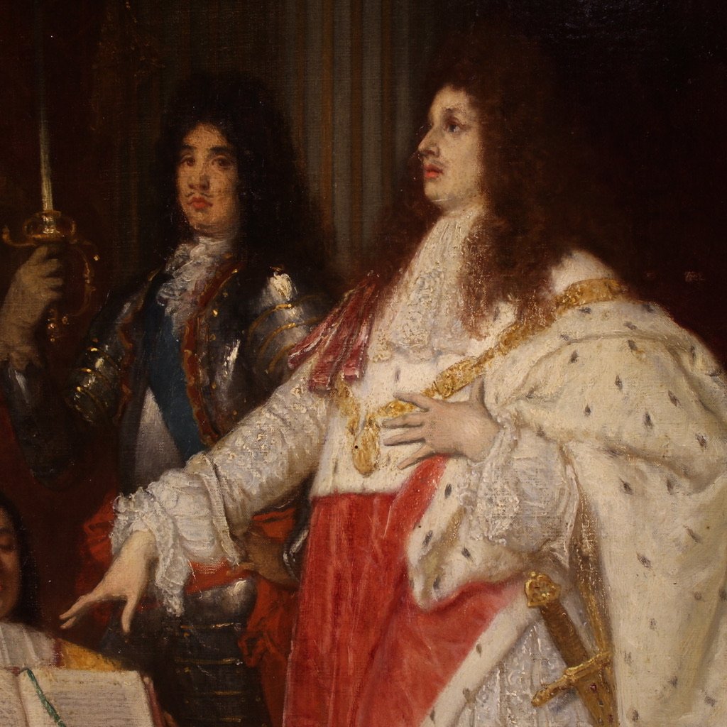 Incoronazione di Vittorio Amedeo II, dipinto firmato Ed. Hamman e datato 1866-photo-2