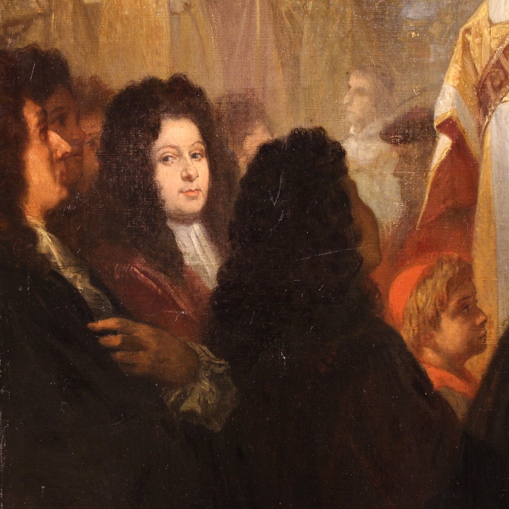 Incoronazione di Vittorio Amedeo II, dipinto firmato Ed. Hamman e datato 1866-photo-8