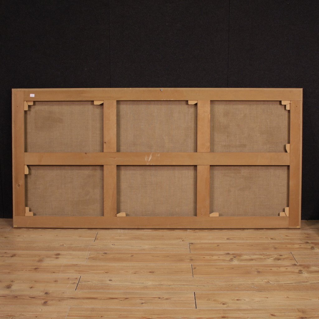 Grande dipinto battaglia del XVIII secolo, Alessandro Magno e Poro-photo-6