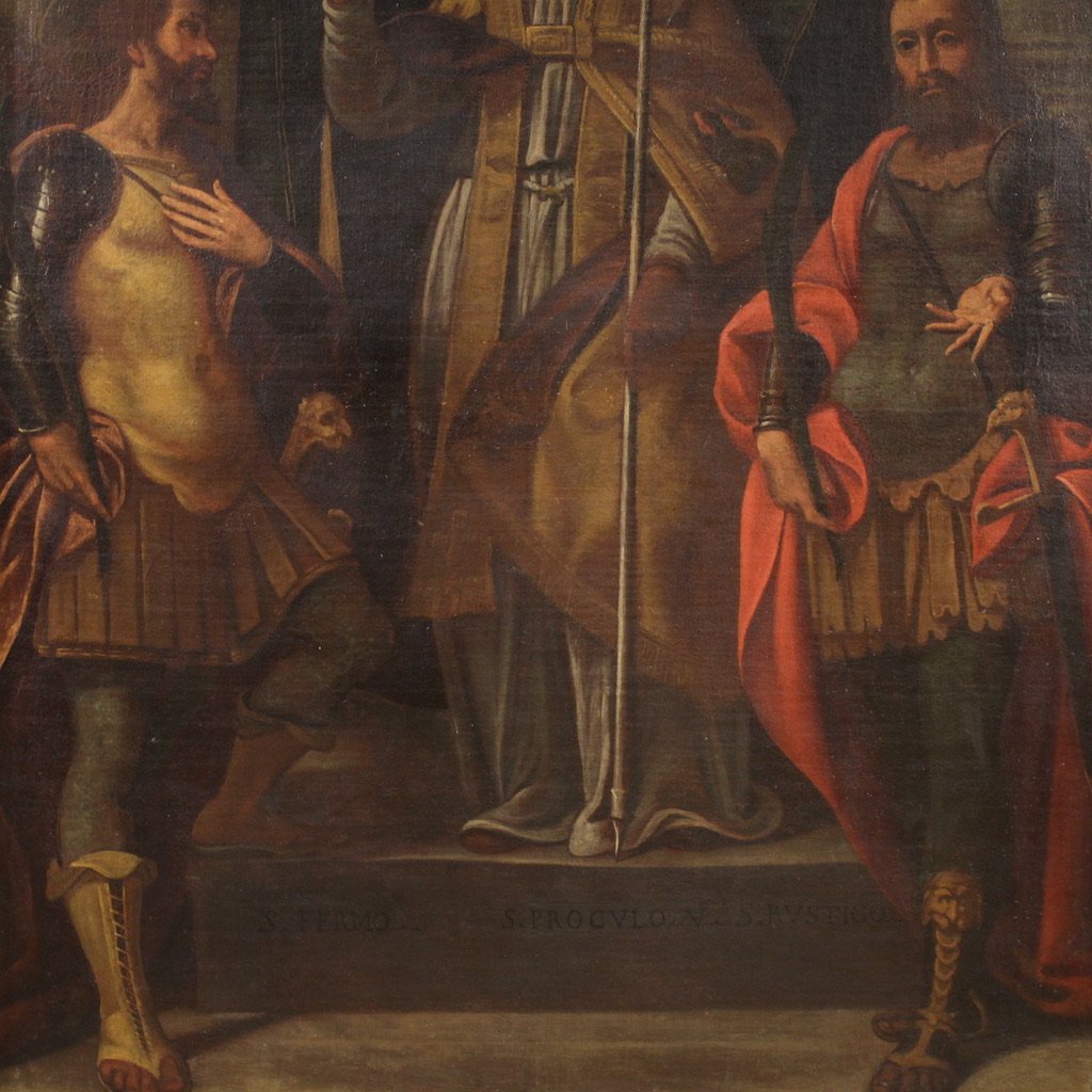 Grande dipinto lombardo del XVII secolo-photo-4