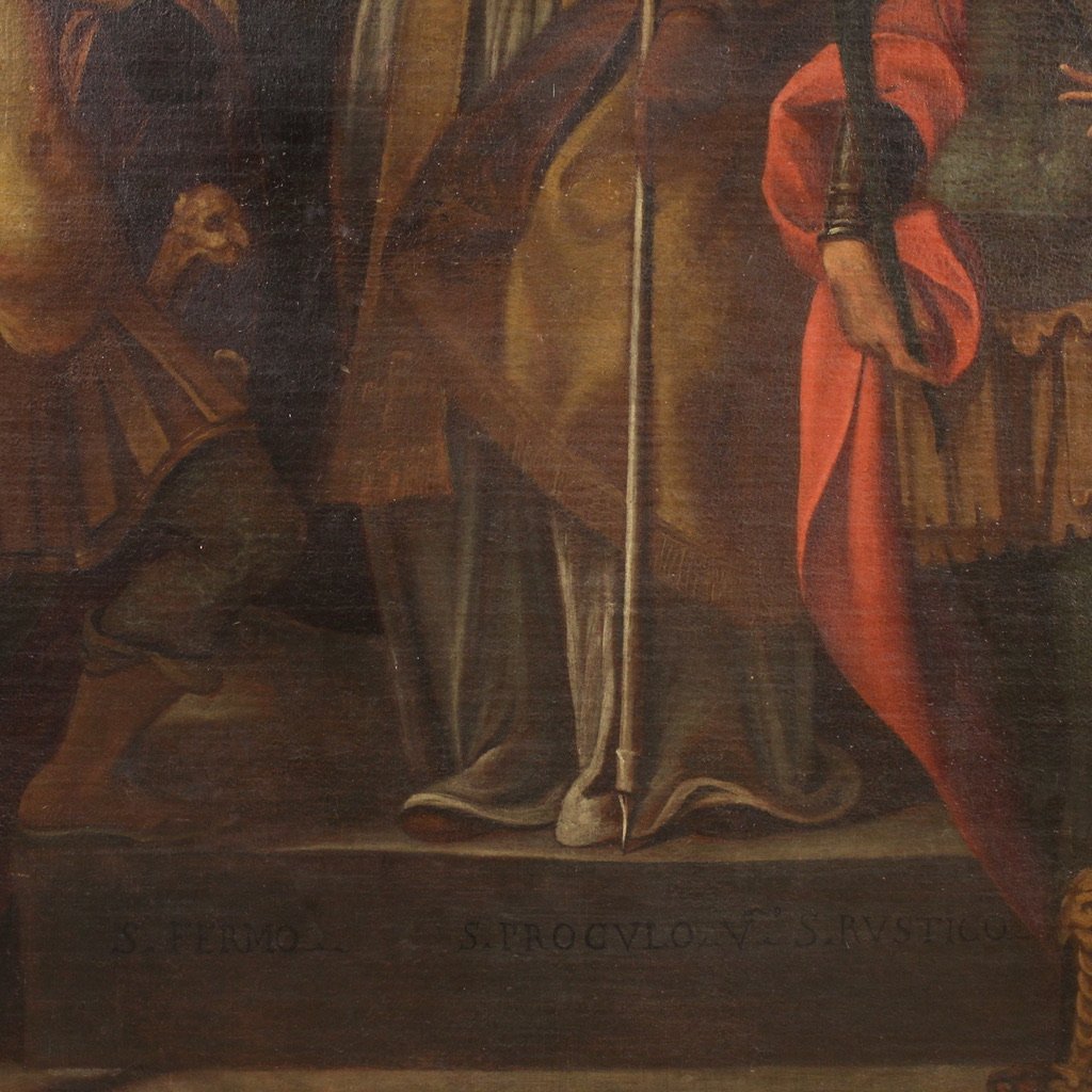 Grande dipinto lombardo del XVII secolo-photo-8