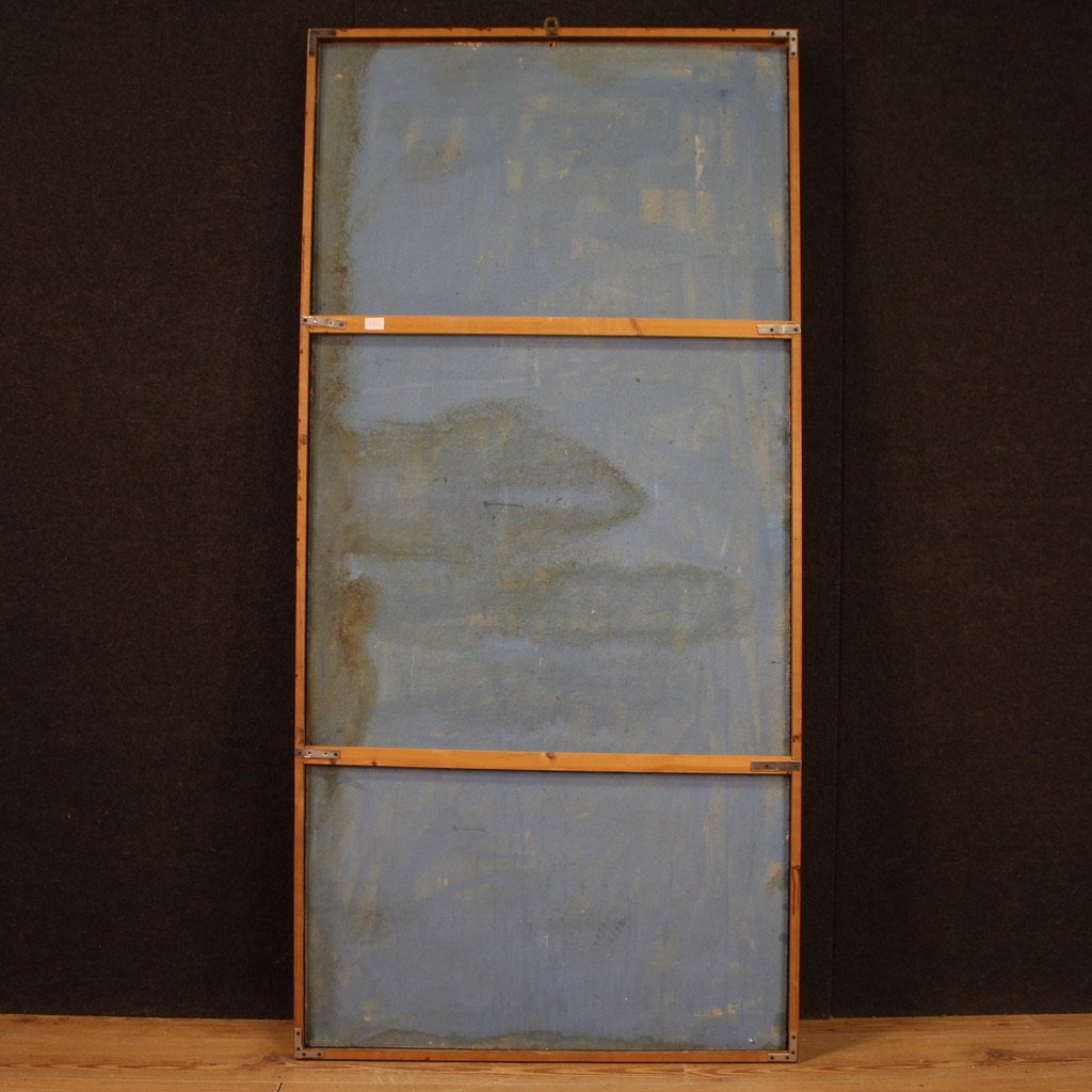 Grande dipinto natura morta firmata del XX secolo-photo-6