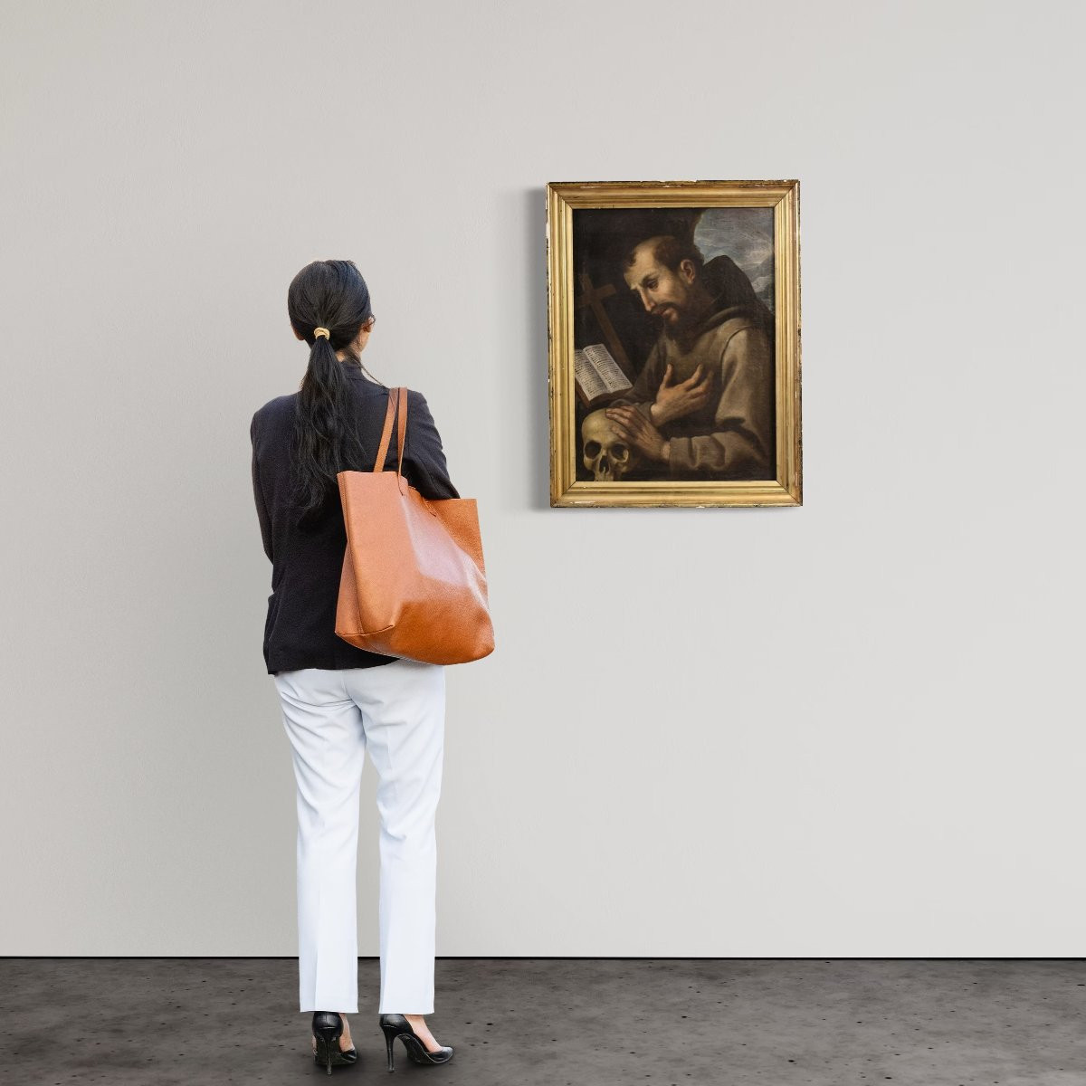 Quadro italiano del XVII secolo, San Francesco d'Assisi-photo-3