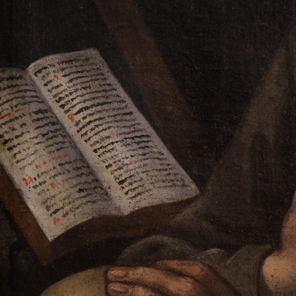 Quadro italiano del XVII secolo, San Francesco d'Assisi-photo-5