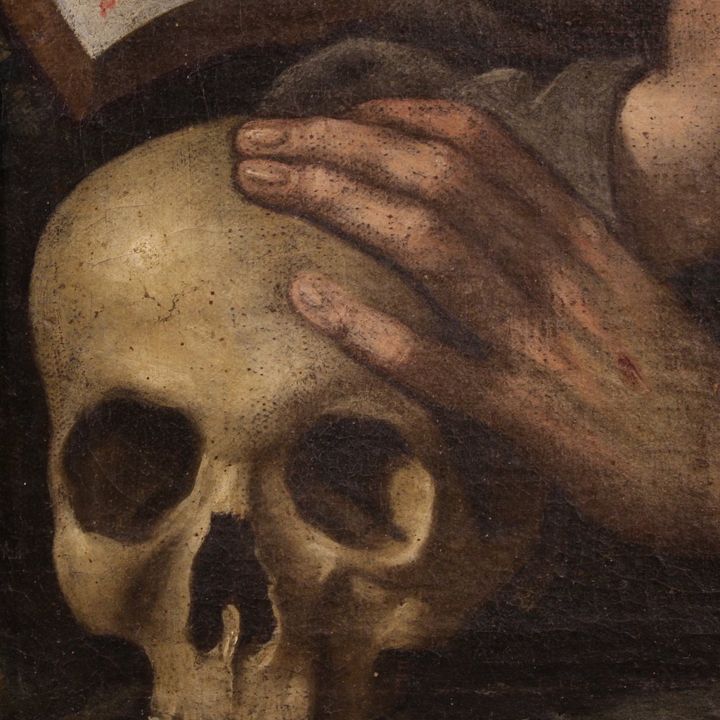 Quadro italiano del XVII secolo, San Francesco d'Assisi-photo-7