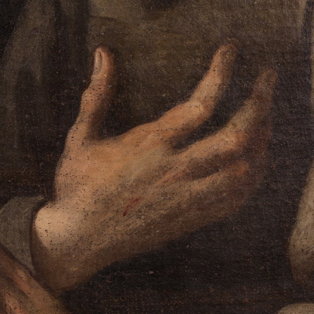 Quadro italiano del XVII secolo, San Francesco d'Assisi-photo-8