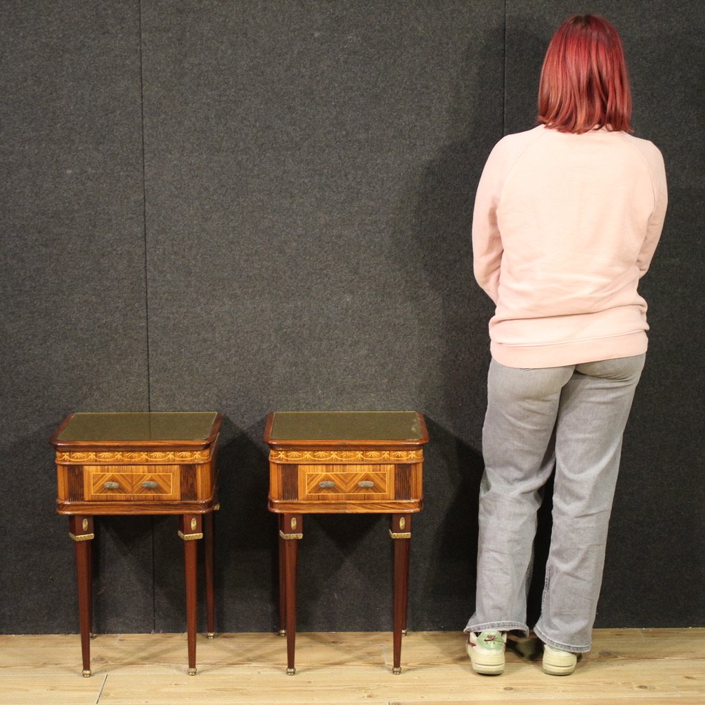 Coppia di comodini italiani anni 60-photo-2