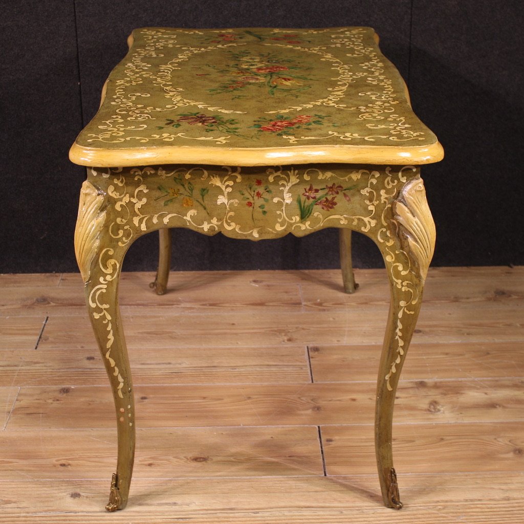 Scrittoio francese laccato e dipinto del XX secolo-photo-6