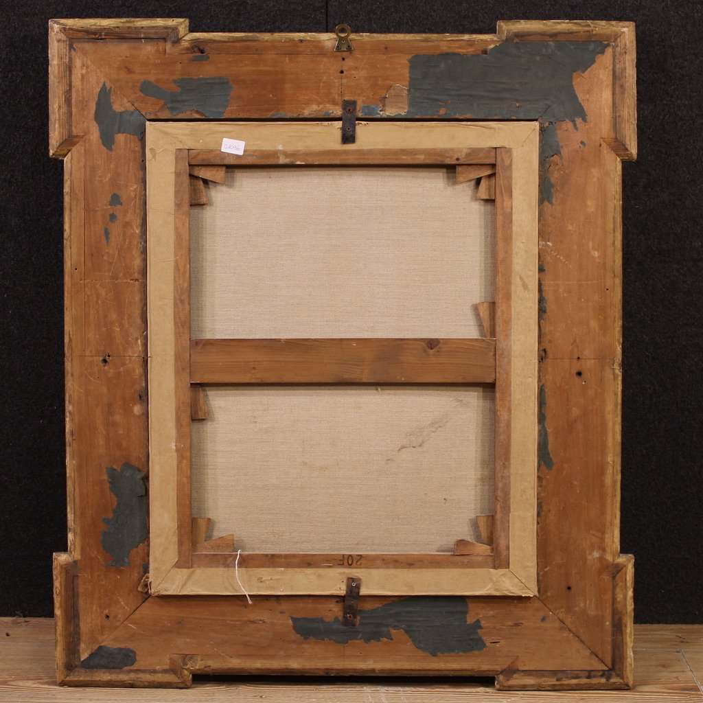 Antico dipinto italiano del XVII secolo, Vergine Addolorata-photo-2