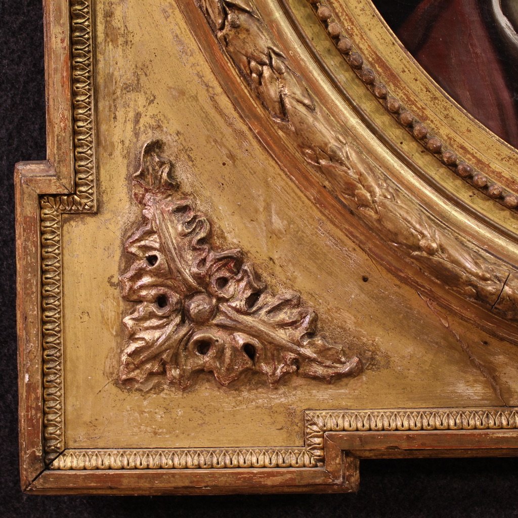 Antico dipinto italiano del XVII secolo, Vergine Addolorata-photo-4