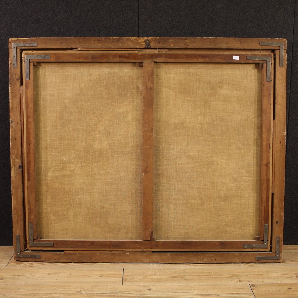 Grande dipinto mitologico del XVII secolo, Baccanale-photo-6