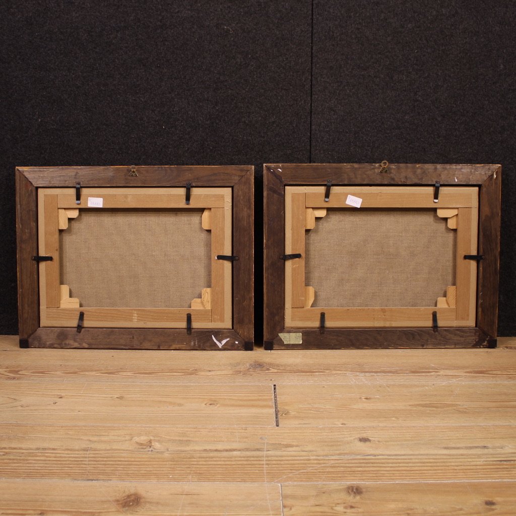 Coppia di dipinti fiamminghi del XVIII, scene di caccia-photo-7