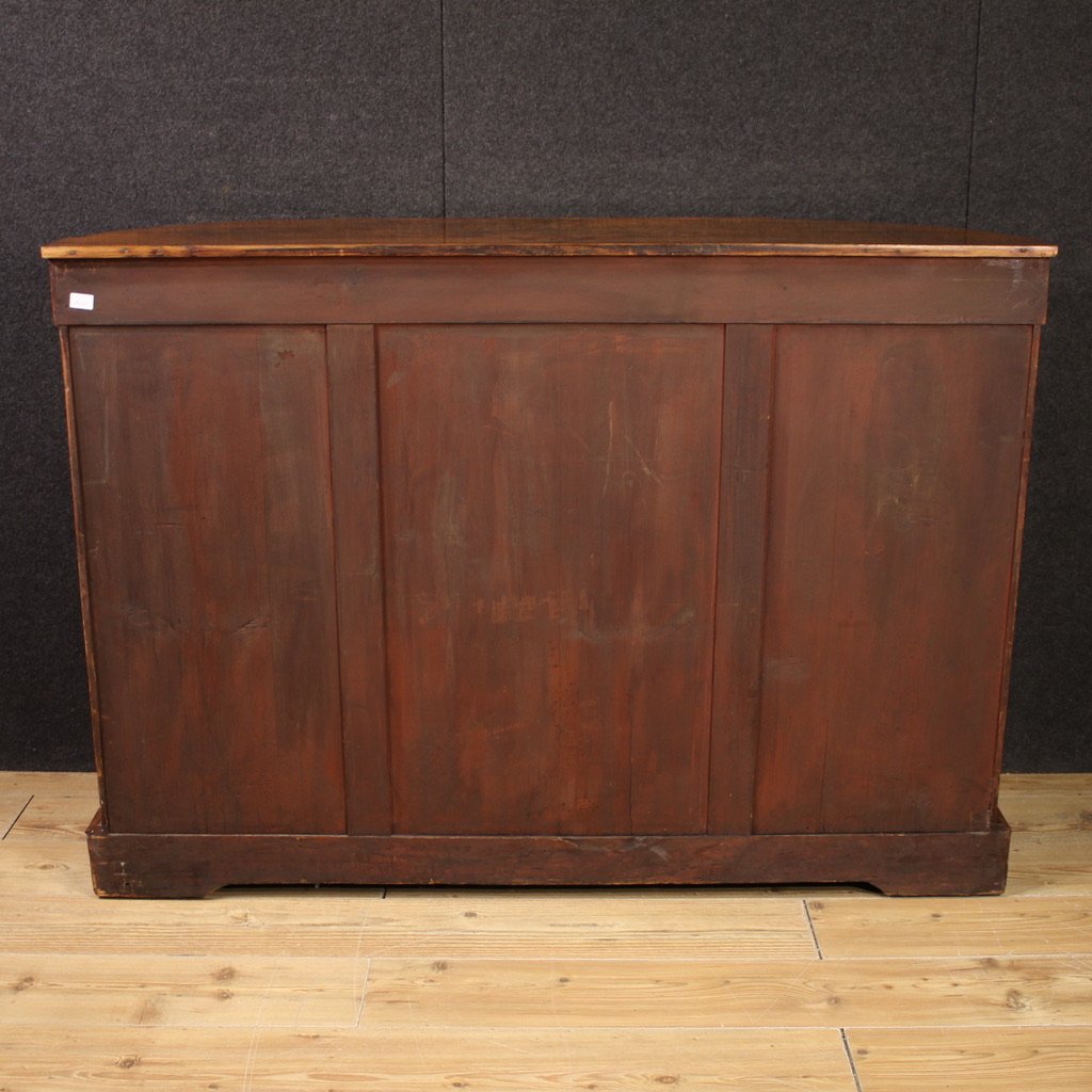 Credenza inglese intarsiata del XX secolo-photo-1