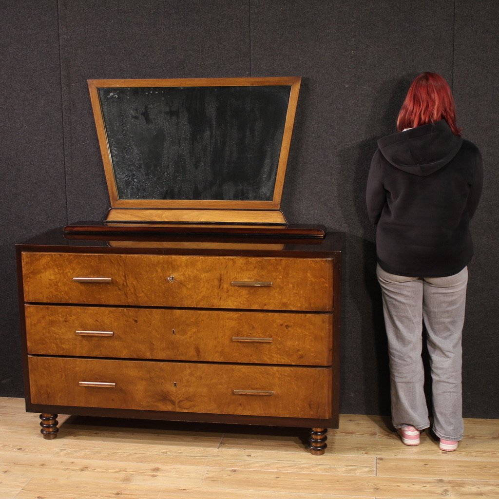 Cassettone italiano con specchiera anni '60-photo-3