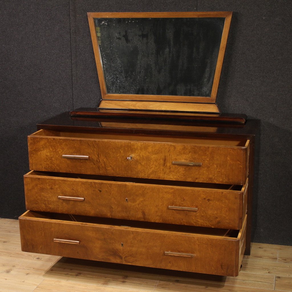 Cassettone italiano con specchiera anni '60-photo-1