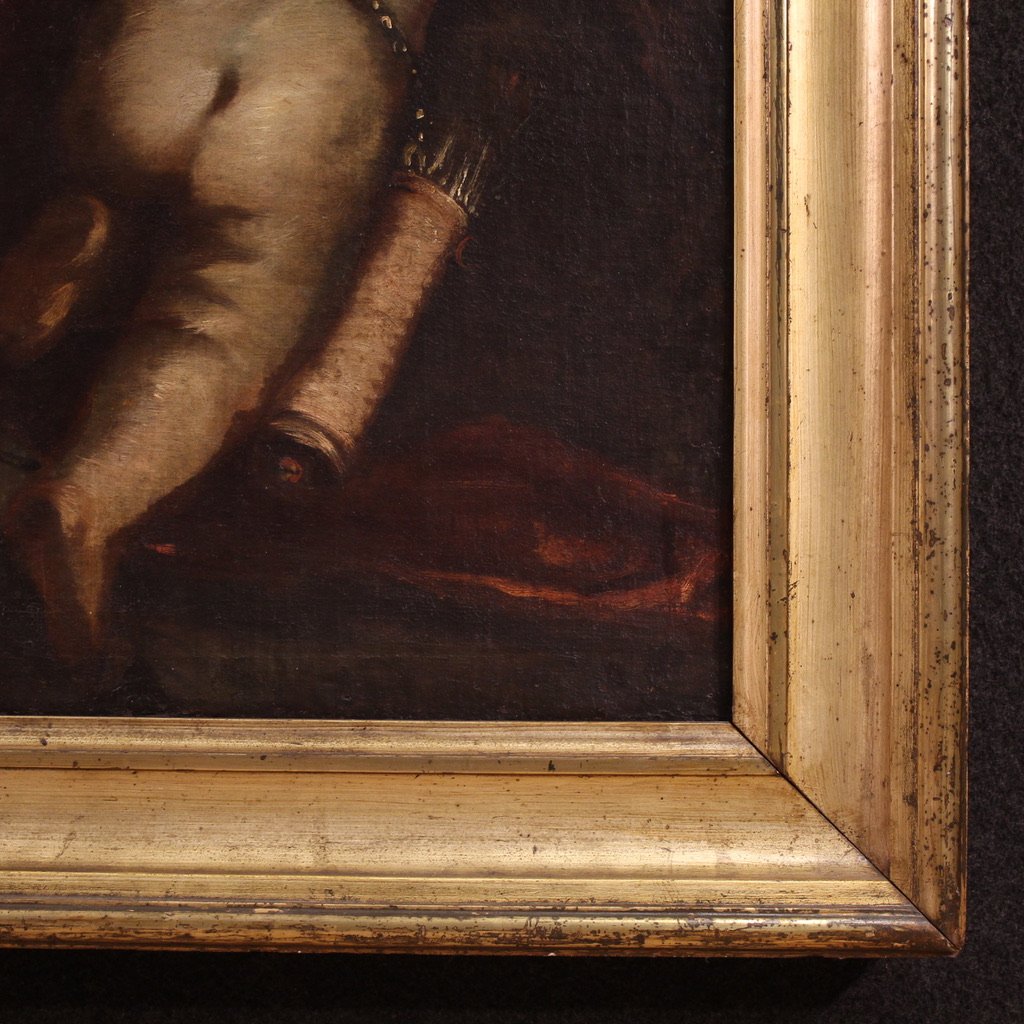 Grande dipinto mitologico del XVII secolo, Venere nella fucina di Vulcano-photo-4