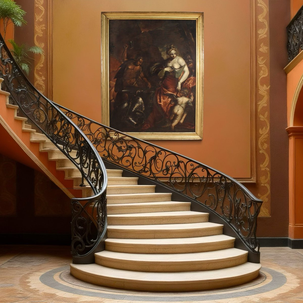 Grande dipinto mitologico del XVII secolo, Venere nella fucina di Vulcano-photo-6