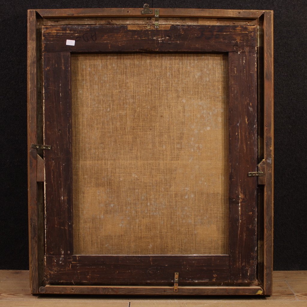 Grande dipinto fiammingo del XVII secolo, Cristo deriso-photo-3