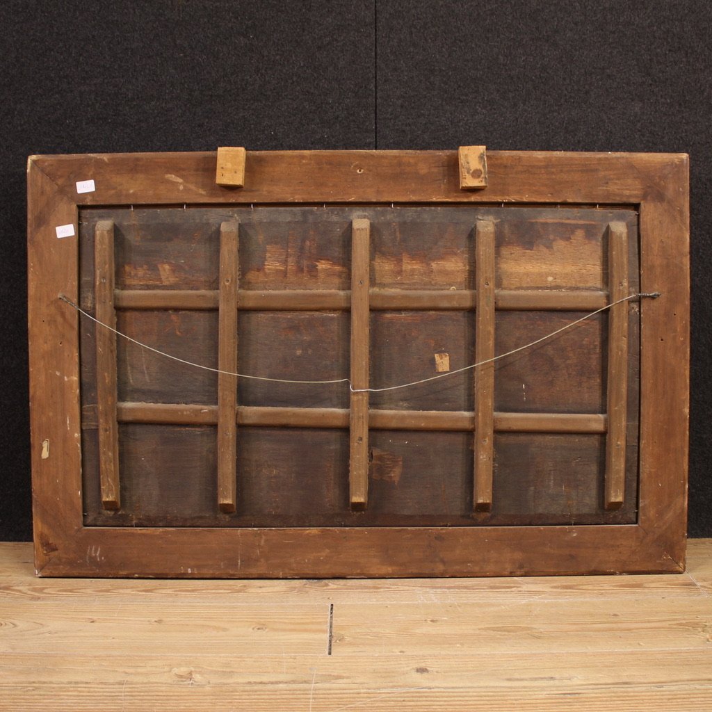 Grande dipinto fiammingo su tavola firmata Droochsloot e datata 1646-photo-6