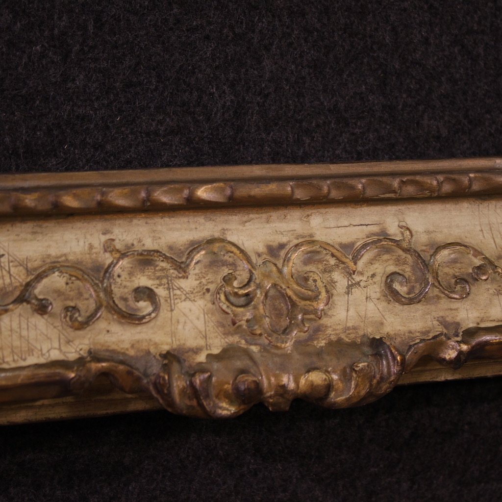 Cornice italiana laccata e dorata del XX secolo-photo-7