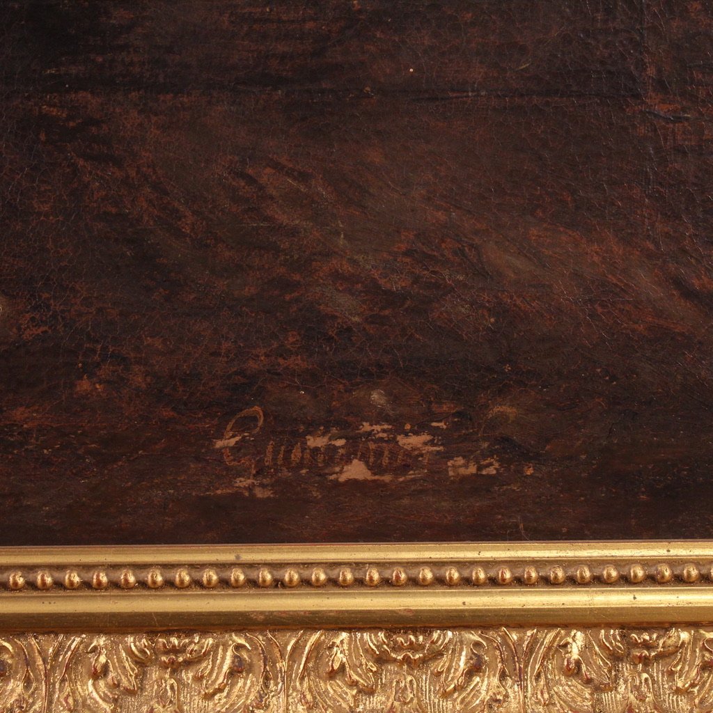 Grande dipinto italiano del XVII secolo, Compianto sul Cristo morto-photo-2