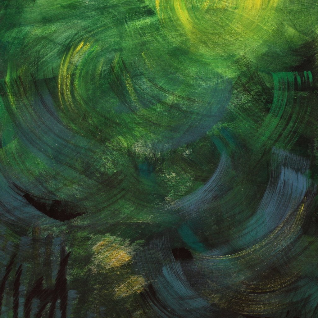 Grande dipinto italiano datato 1993-photo-4